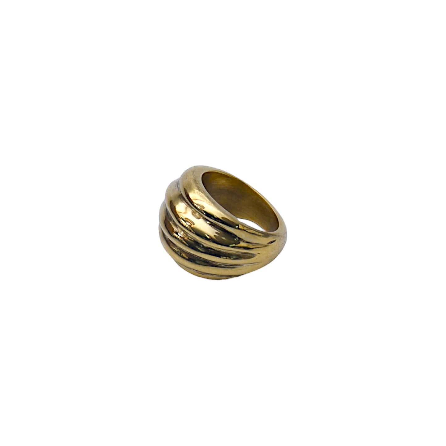 Chung Brass Ripple Ring Handmade – Antique Ripple Design for Sale