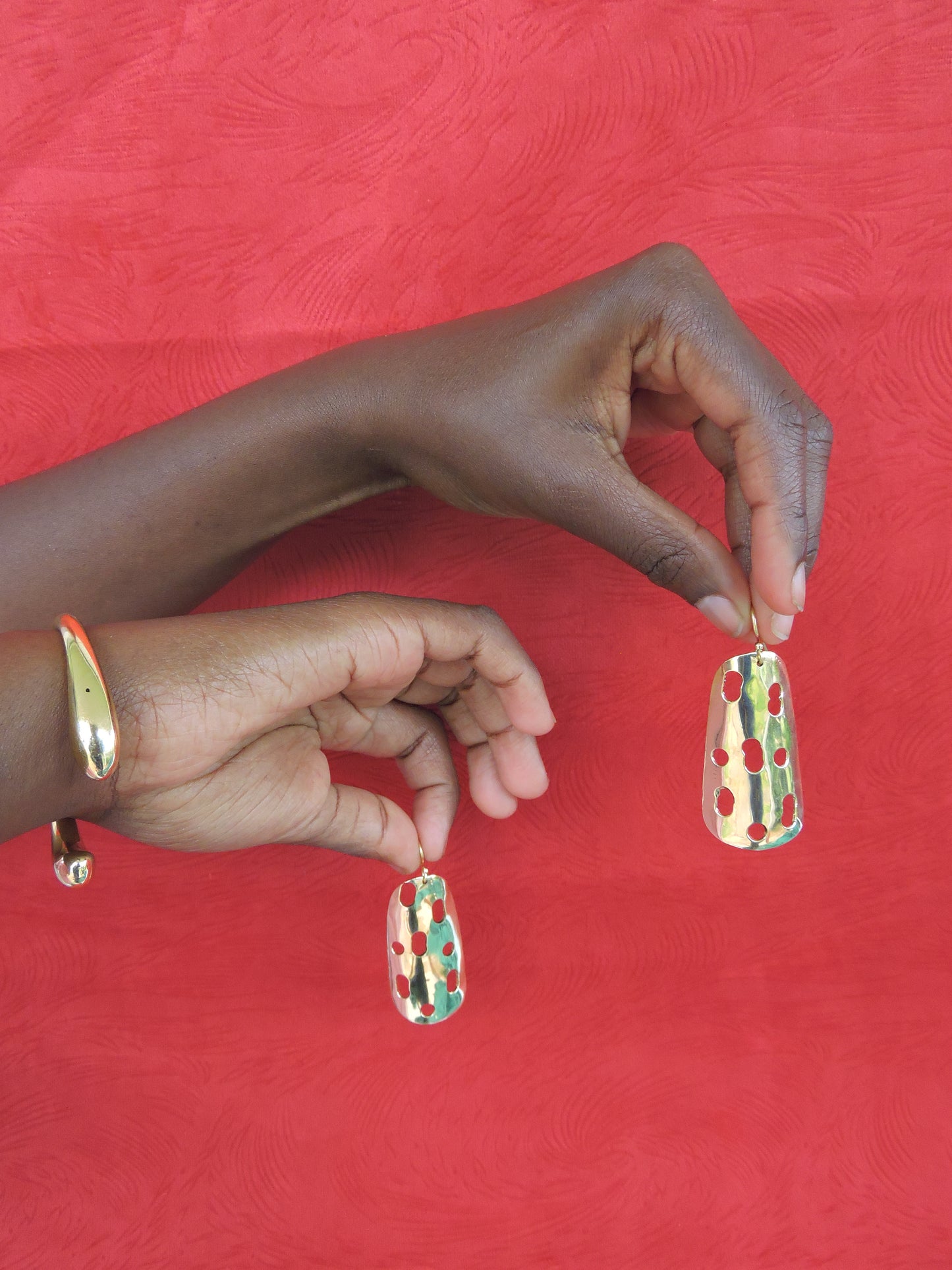 Long Golden Glow Earrings