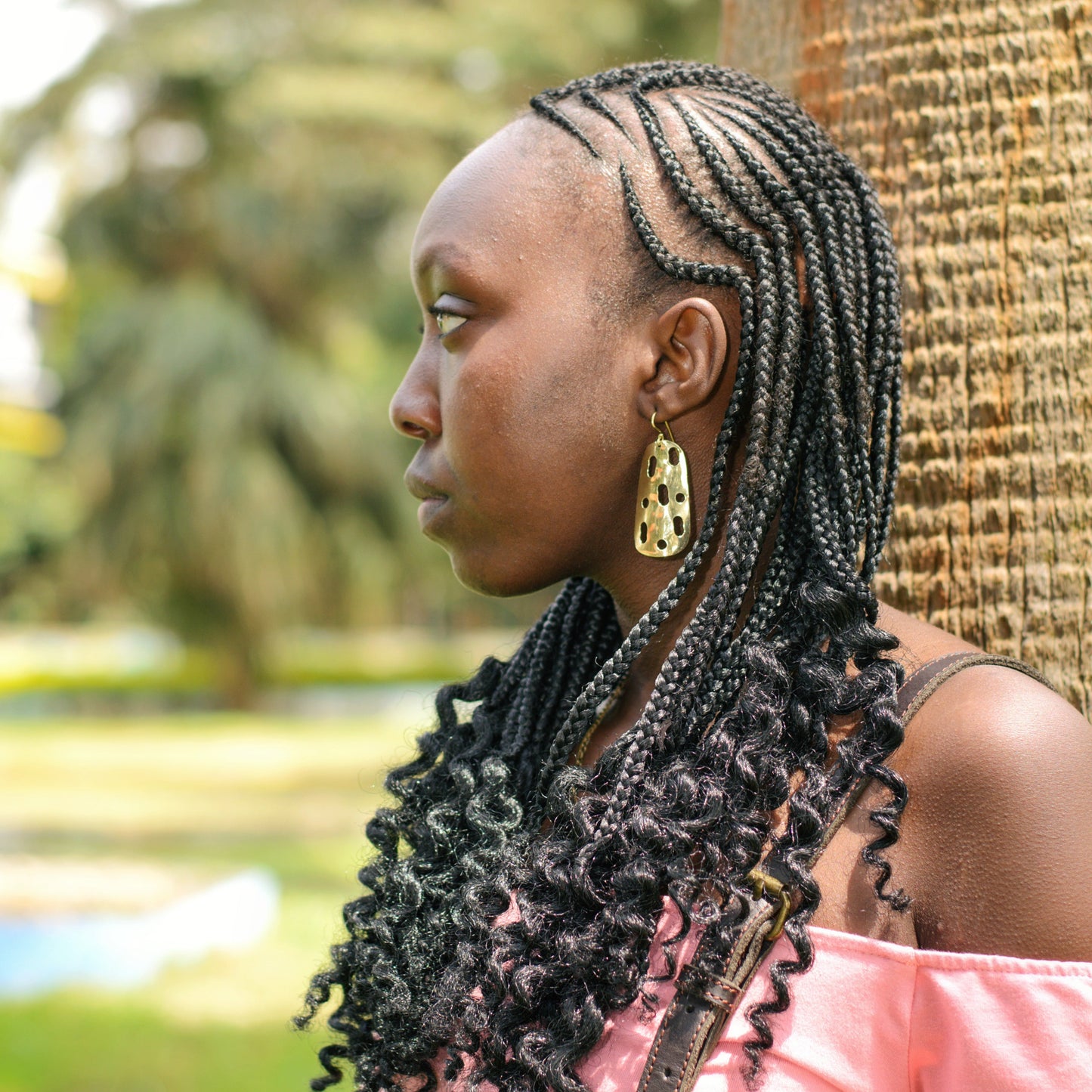 Long Golden Glow Earrings