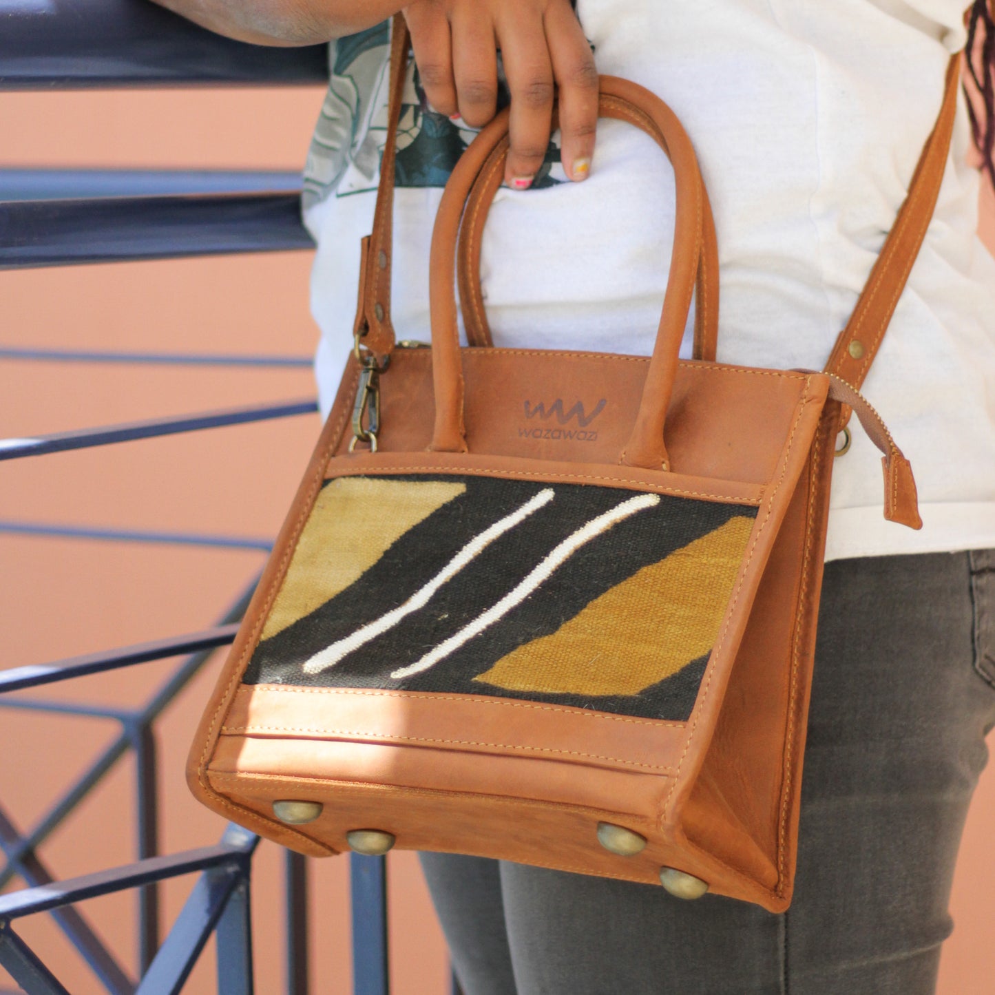 Mini Wambui with mudcloth