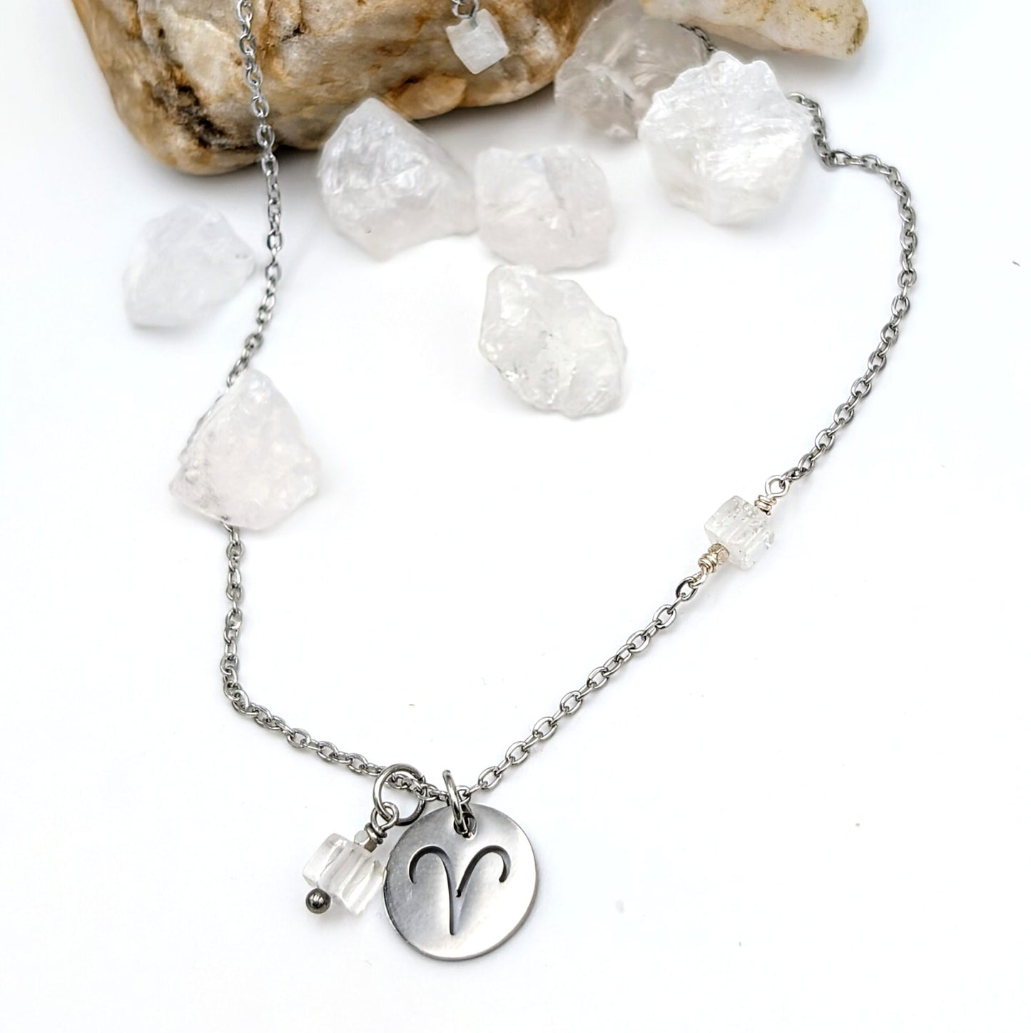 Zodiac Sign Necklace- Aries Mar 21- Apr 19