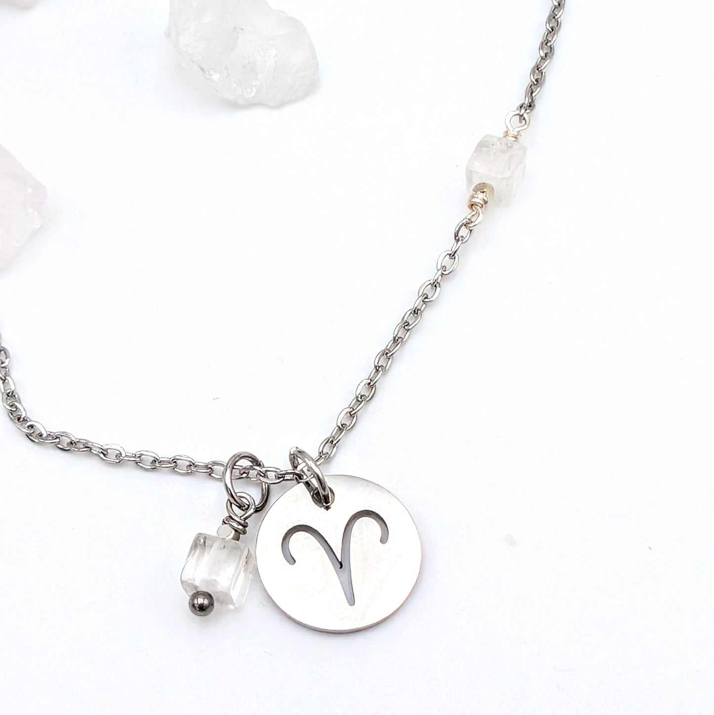 Zodiac Sign Necklace- Aries Mar 21- Apr 19