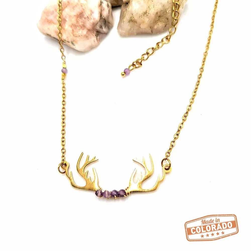 Yurima antler necklace
