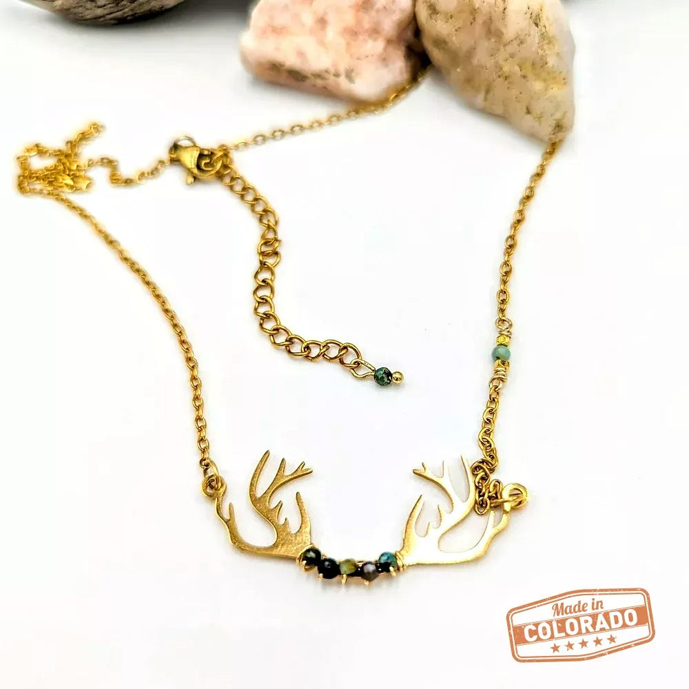 Yurima antler necklace
