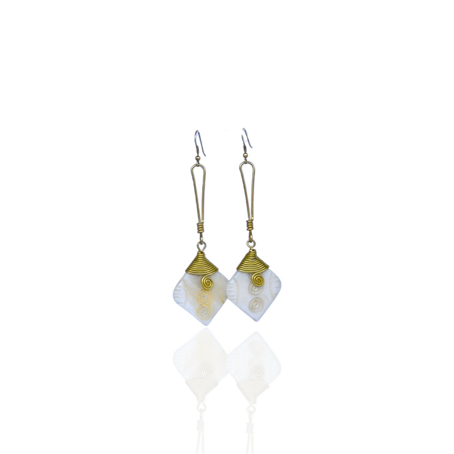 Almasi bone earrings