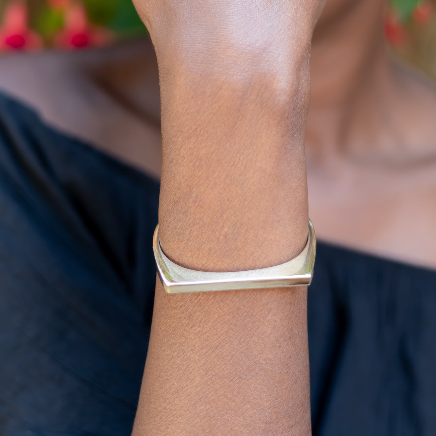 Brass Cuff Bracelet – Mwezi