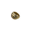 Chung Brass Ripple Ring Handmade  – Antique Ripple Design for Sale