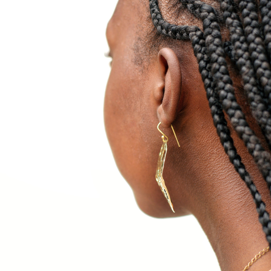 Shaba Luxe Brass Earrings