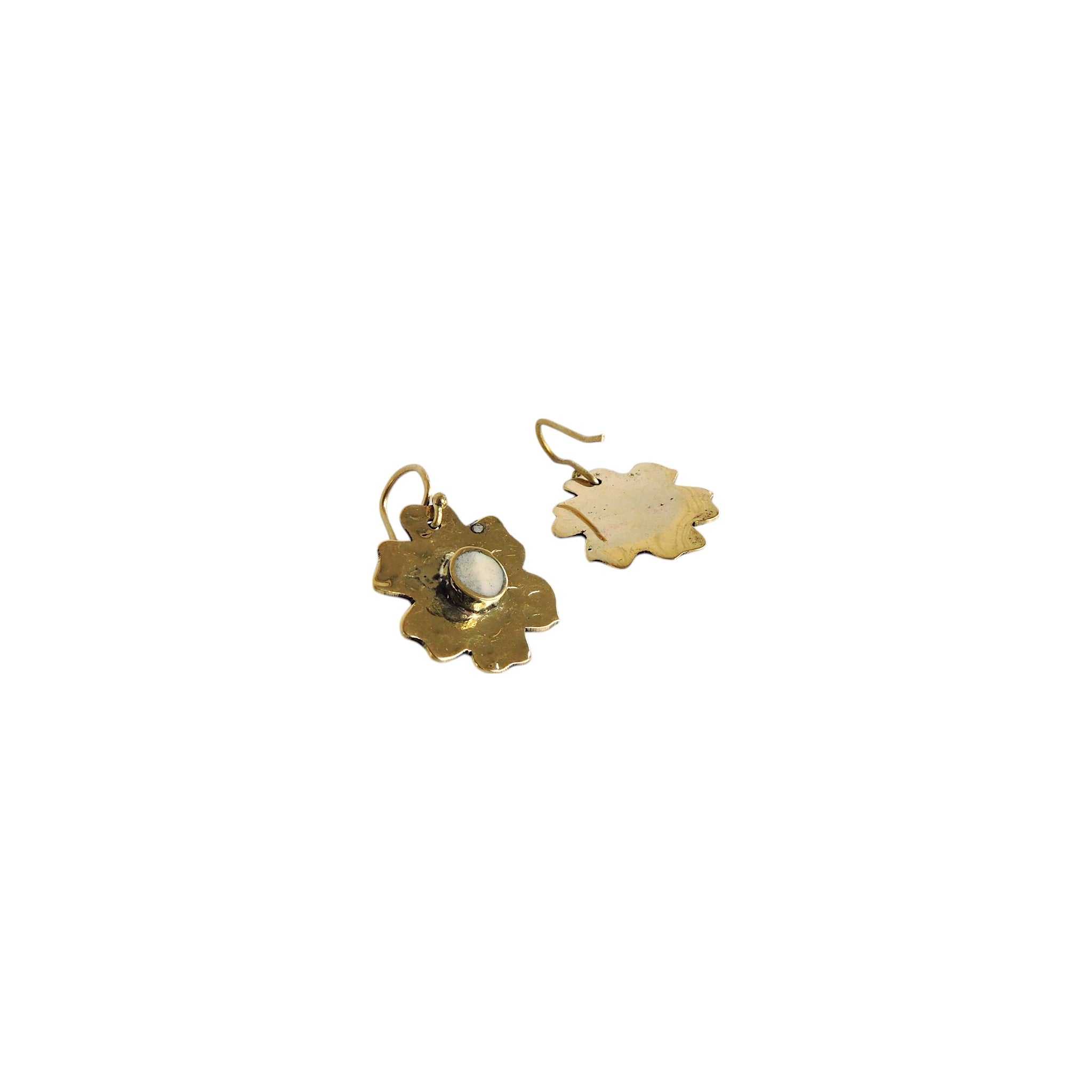 CM Flower Brass Earring (Short)