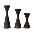 Minimalist Wooden Candle Holders - Geo Tapered