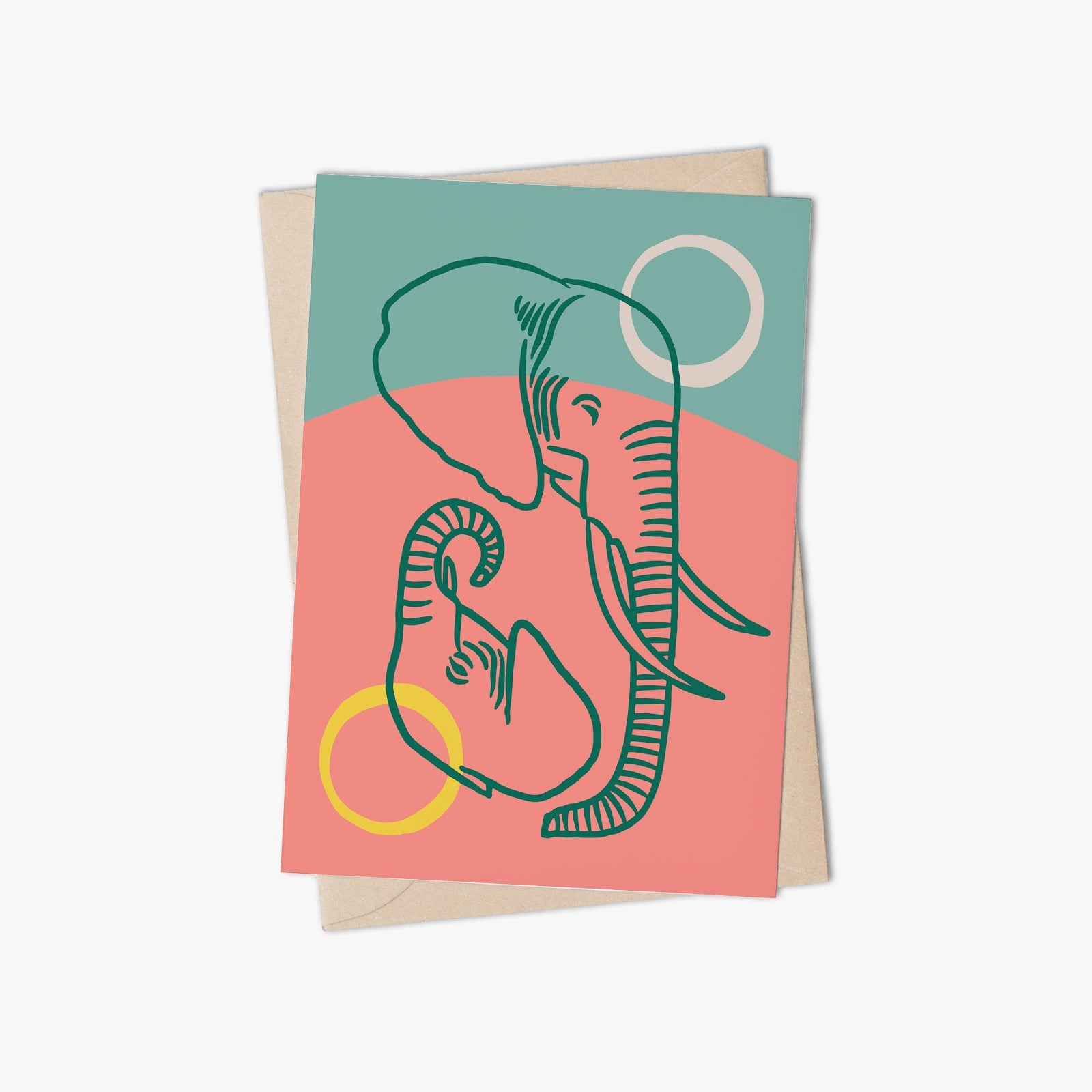 Greeting Cards - Elephant mama + calf