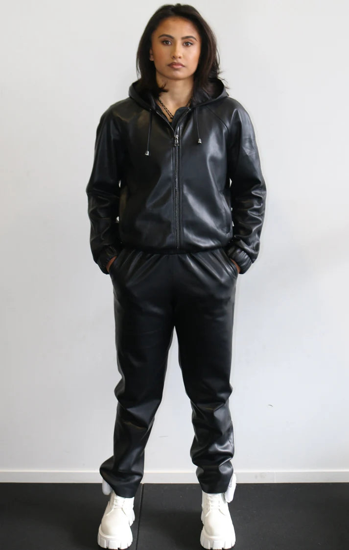 Vegan Leather Tracksuit - Charm