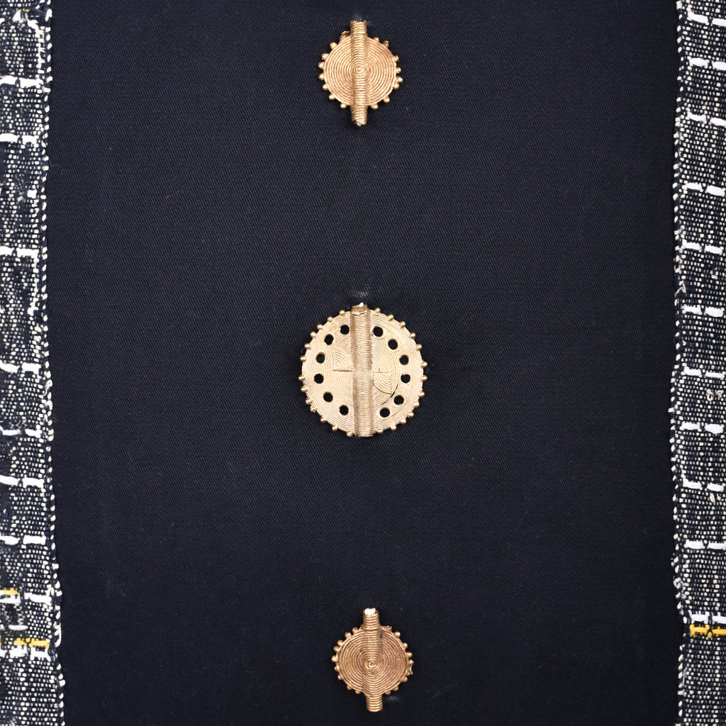 The Senufo Blue | Senufo Handwoven Cushion Cover