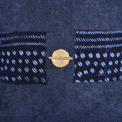 The Etta Indigo | Bogolan Handwoven Cushion Cover