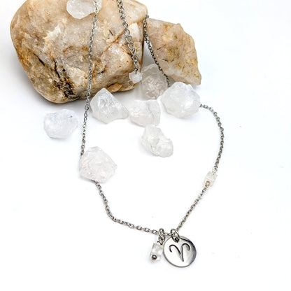 Zodiac Sign Necklace- Aries Mar 21- Apr 19