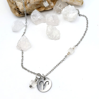 Zodiac Sign Necklace- Aries Mar 21- Apr 19