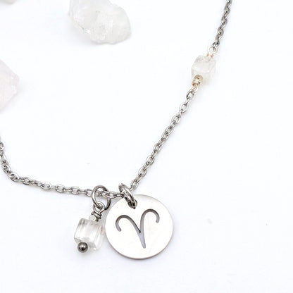 Zodiac Sign Necklace- Aries Mar 21- Apr 19