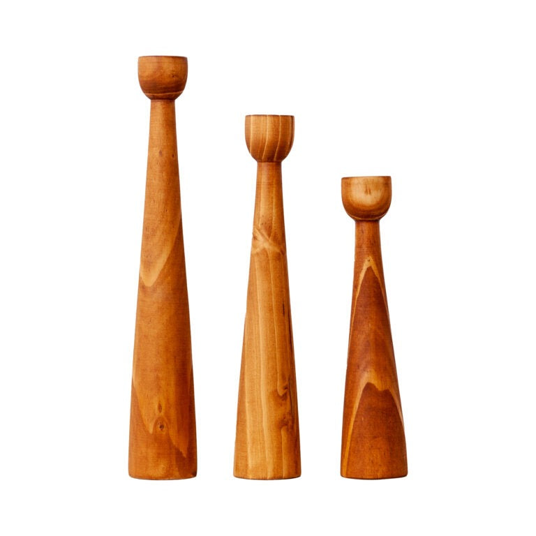 Minimalist Wooden Candle Holders - Tapered Candle Holder