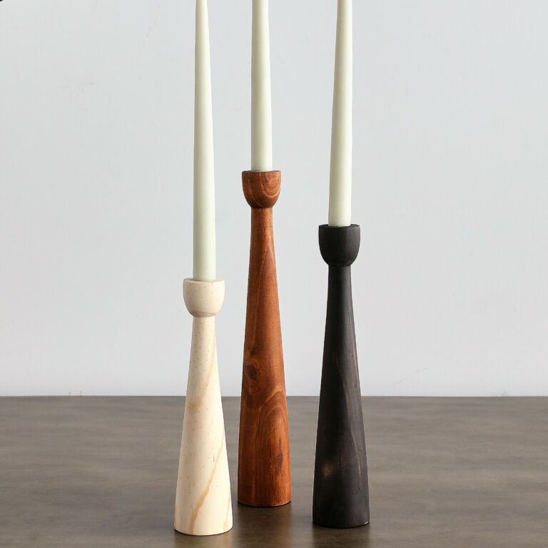 Minimalist Wooden Candle Holders - Tapered Candle Holder