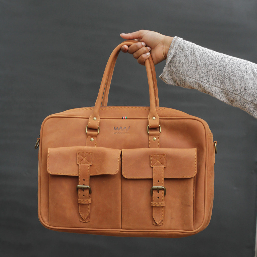 Apollo leather laptop Bag