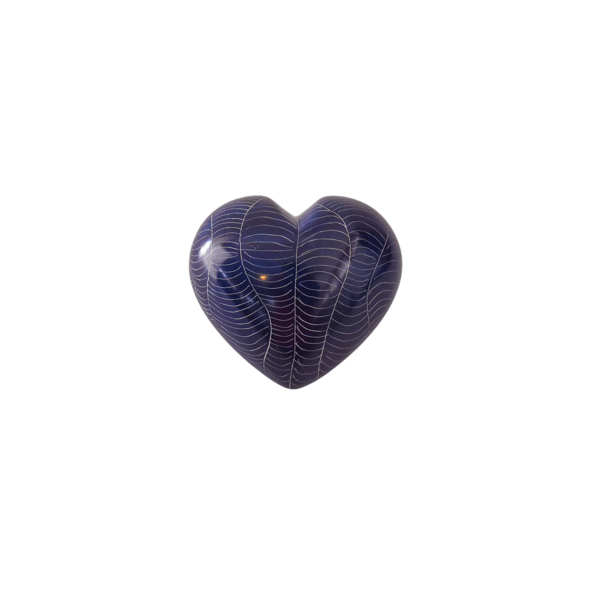 Heart Soapstone Carvings (Blue)