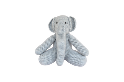 Tembo Crotched Elephant Doll - Silver grey