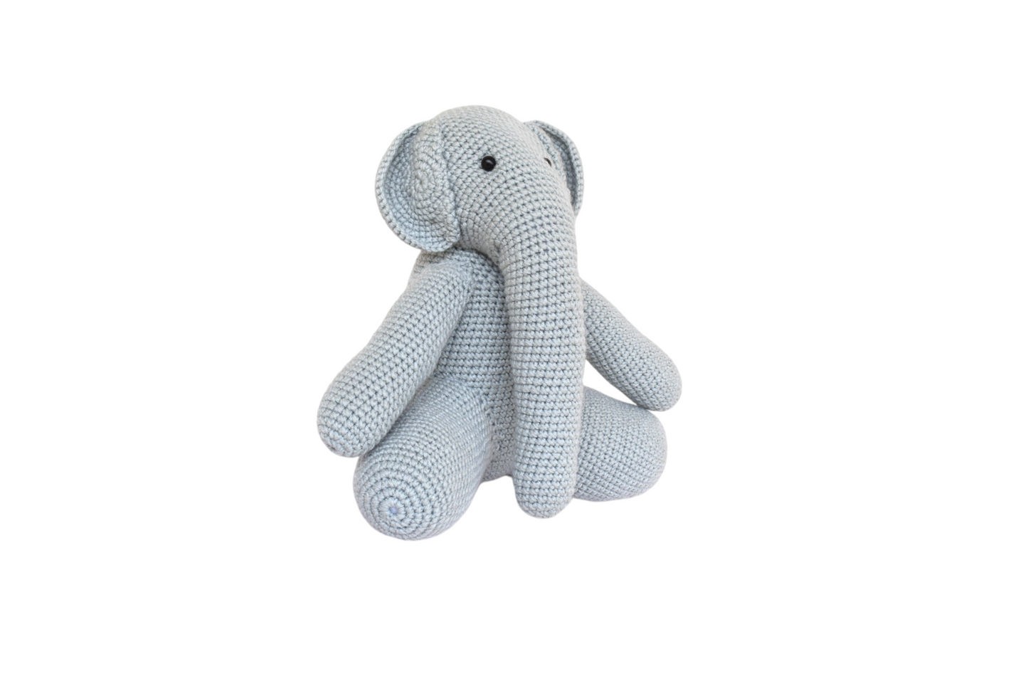 Tembo Crotched Elephant Doll - Silver grey