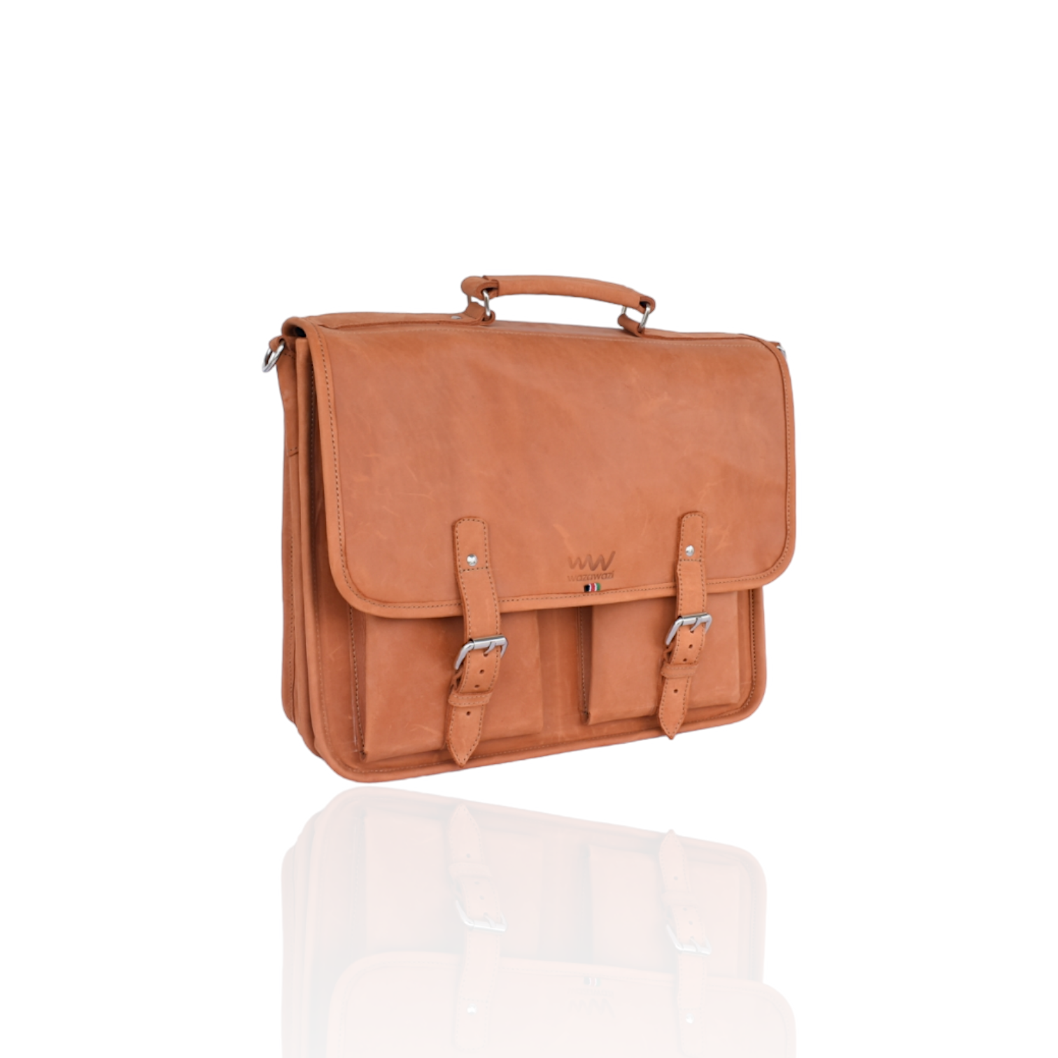 Wafula leather briefcase