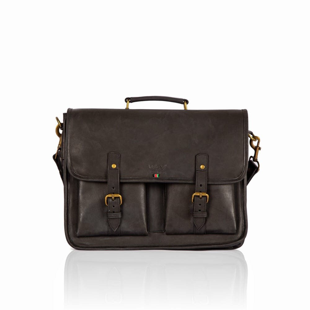Wafula leather briefcase